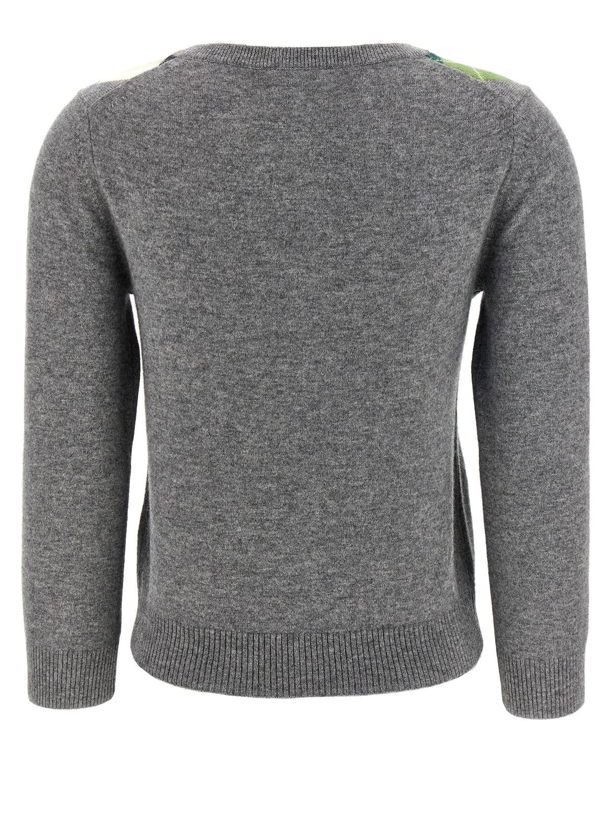 Ganni Gray Merino Wool Cardigan for Women
