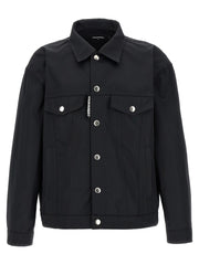 Dsquared² Black Polyester Full-Length Jacket