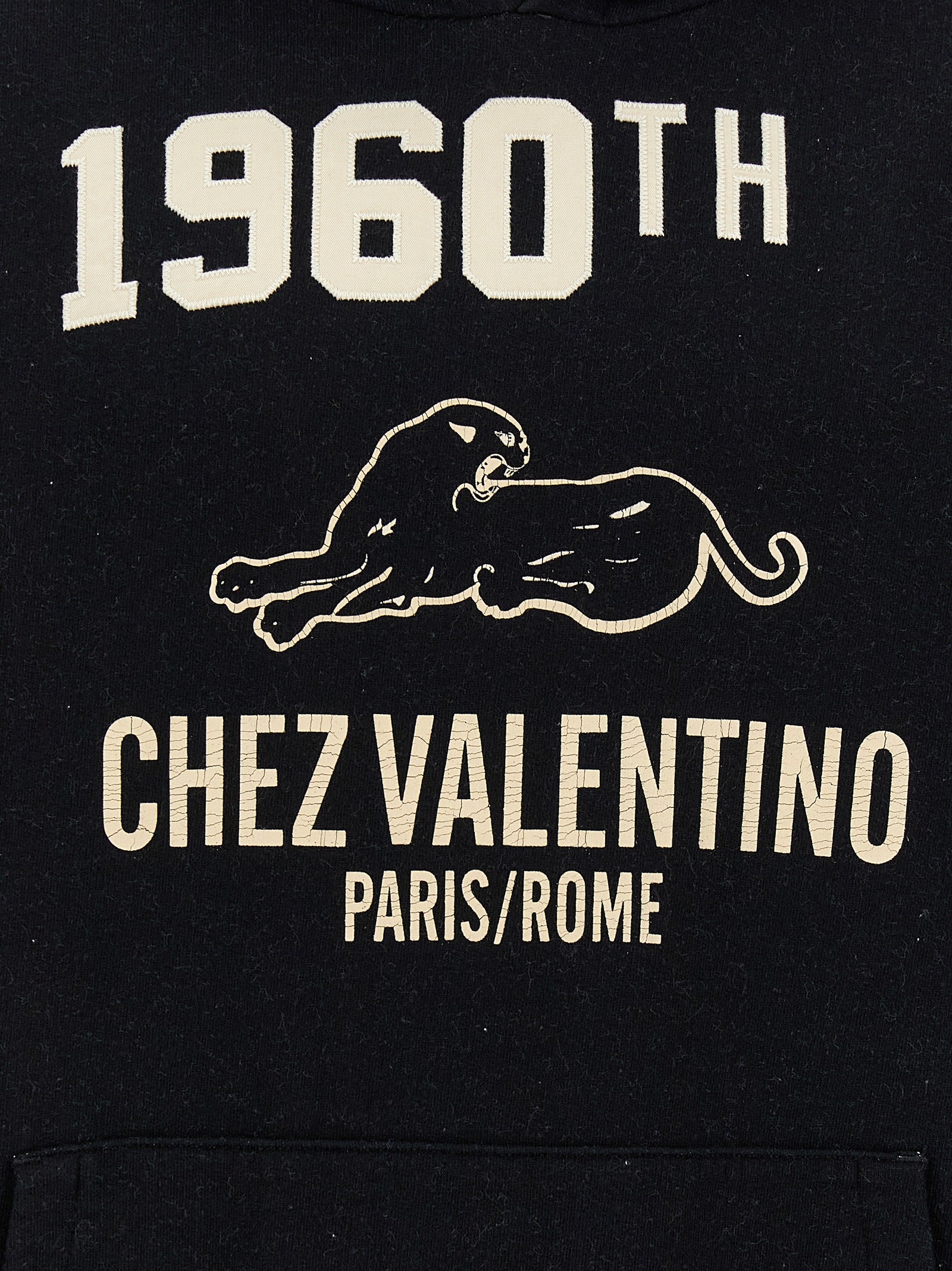 Valentino Garavani Black Cotton Sweatshirt for Men