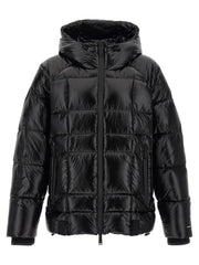 Dsquared² Black Polyamide Full-Length Jacket