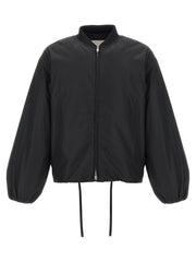 Jil Sander Black Polyester Bomber