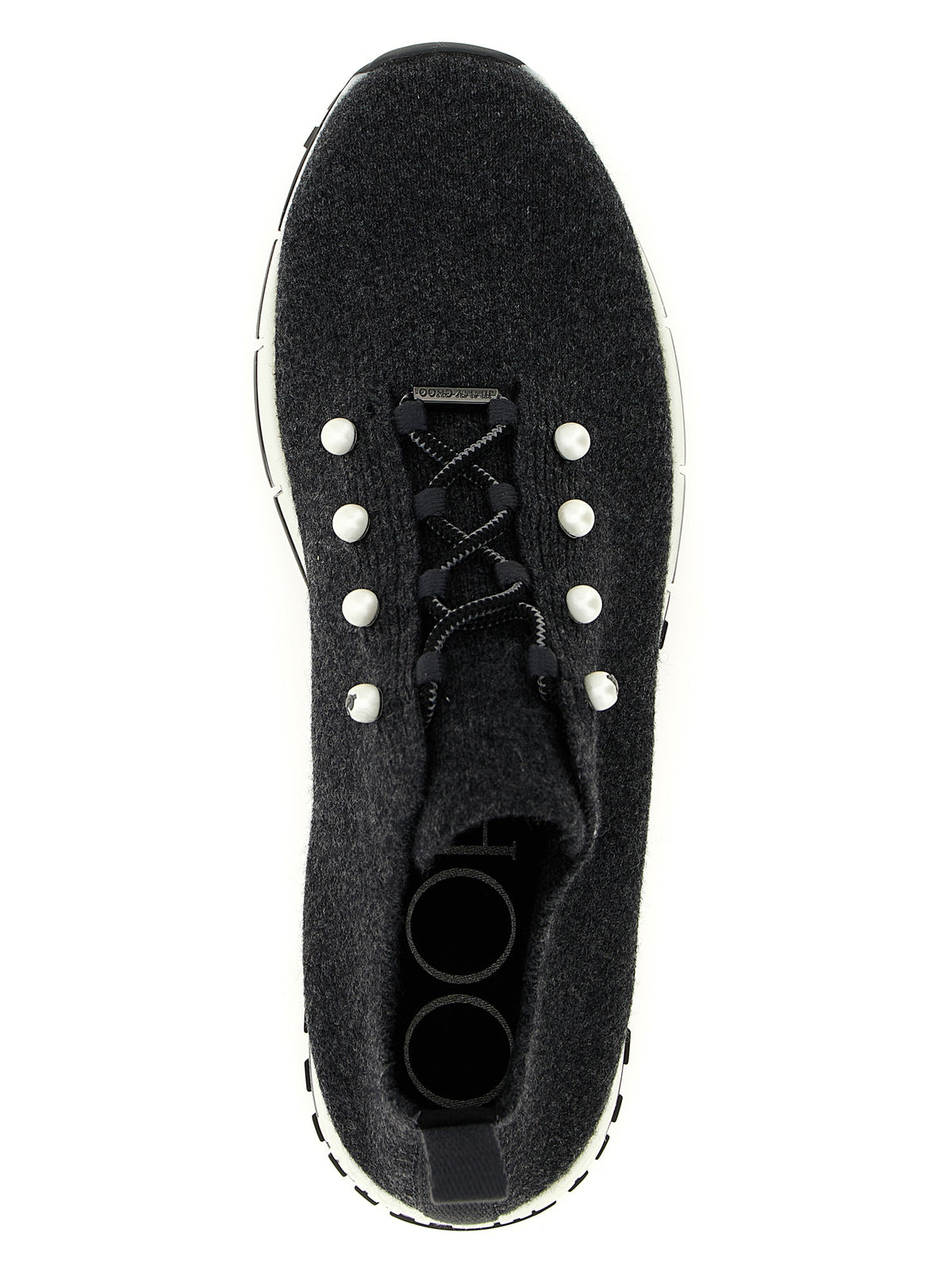 Jimmy Choo Black Tencel Low Top Sneakers