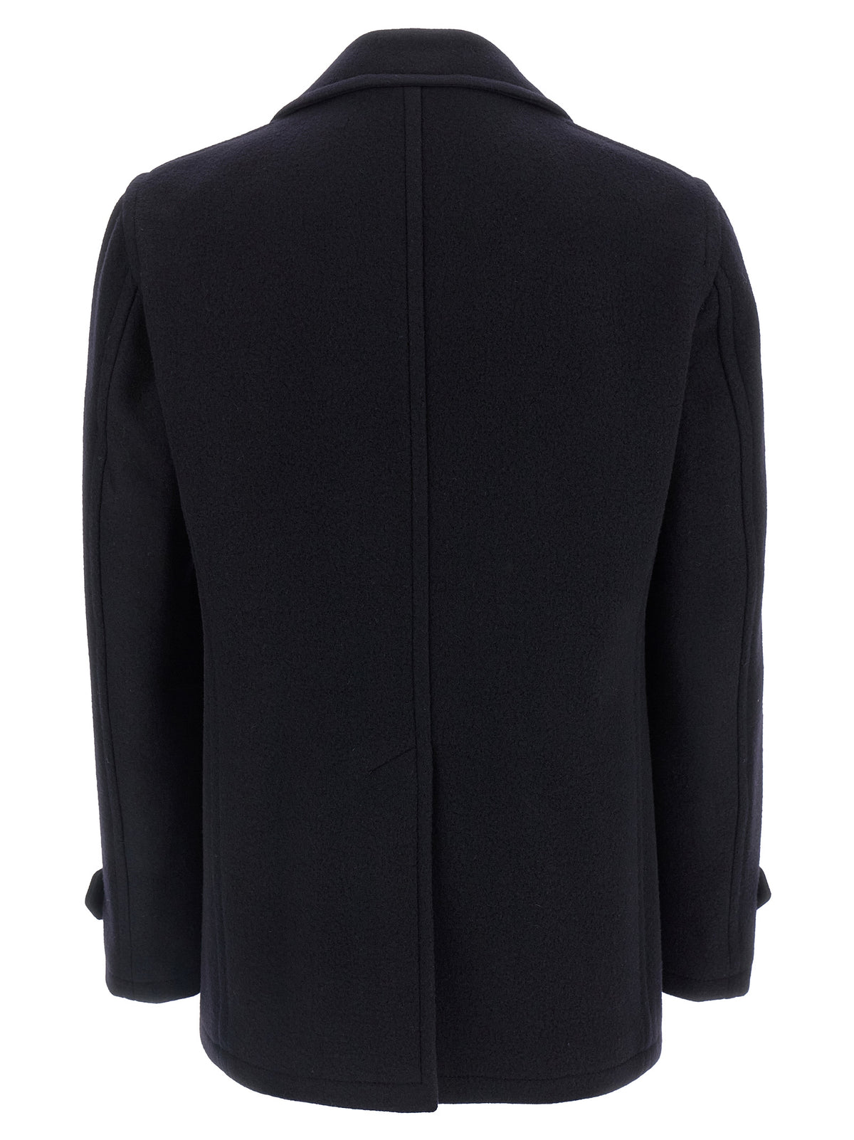 Tagliatore Blue Wool Coat