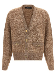 Versace Beige Virgin Wool Cardigan