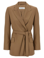 Max Mara Brown Virgin Wool Blazer