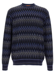 Missoni Blue Wool Cardigan