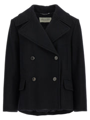 Dries Van Noten Black Wool Coat