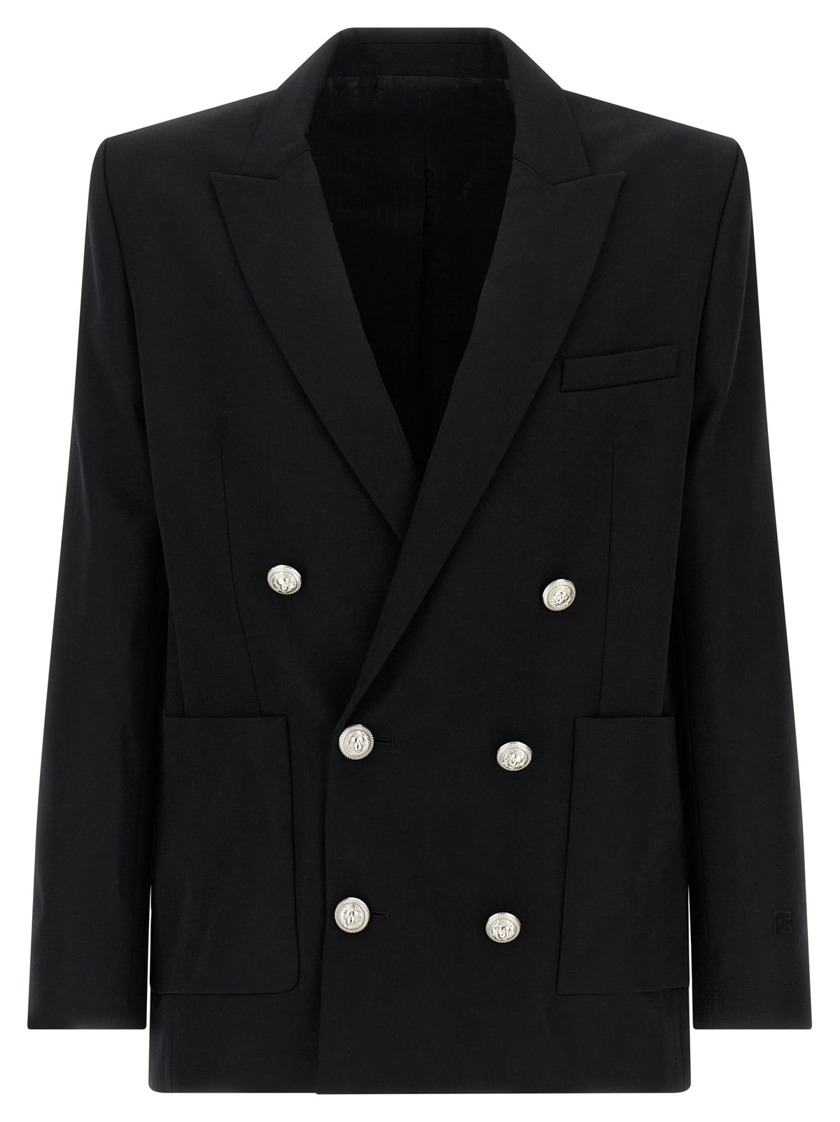 Balmain Black Virgin Wool Blazer