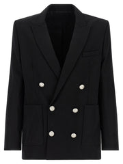 Balmain Black Virgin Wool Blazer