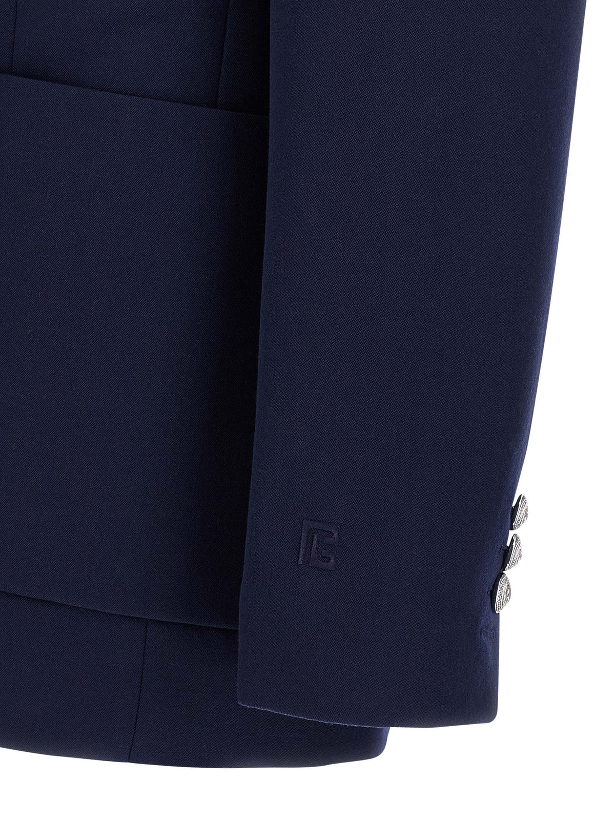 Balmain Blue Virgin Wool Blazer