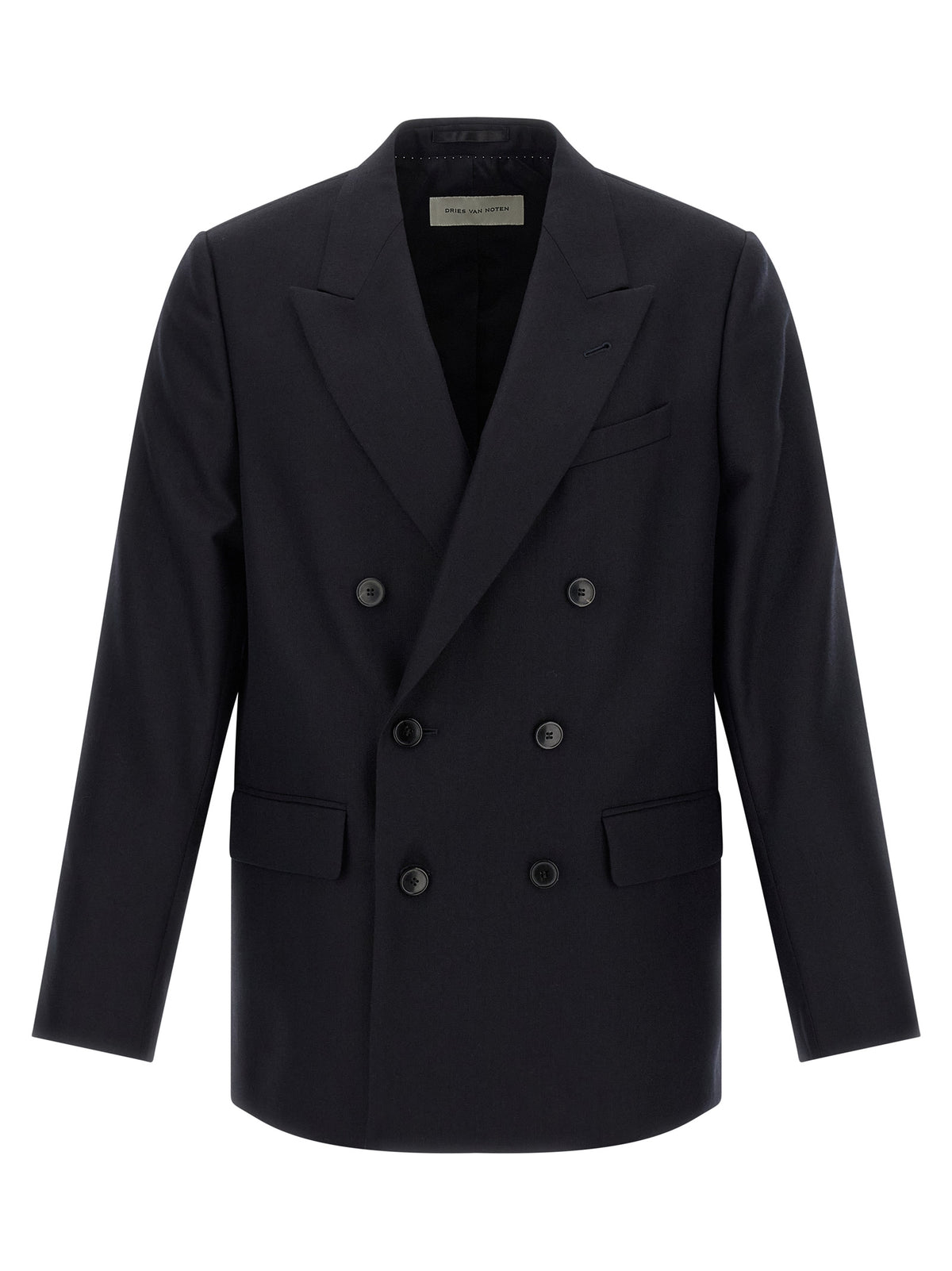Dries Van Noten Blue Wool Blazer