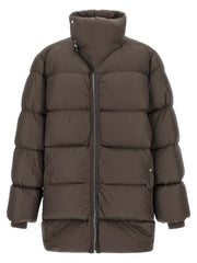 Rick Owens Brown Nylon Full-Length Jacket