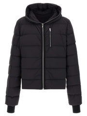 Rick Owens Black Nylon Full-Length Jacket