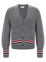 Thom Browne Gray Cashmere Cardigan