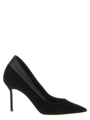 Aquazzura Black Goatskin High Heel Pumps