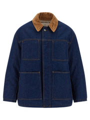 Ami Paris Blue Cotton Denim Jacket