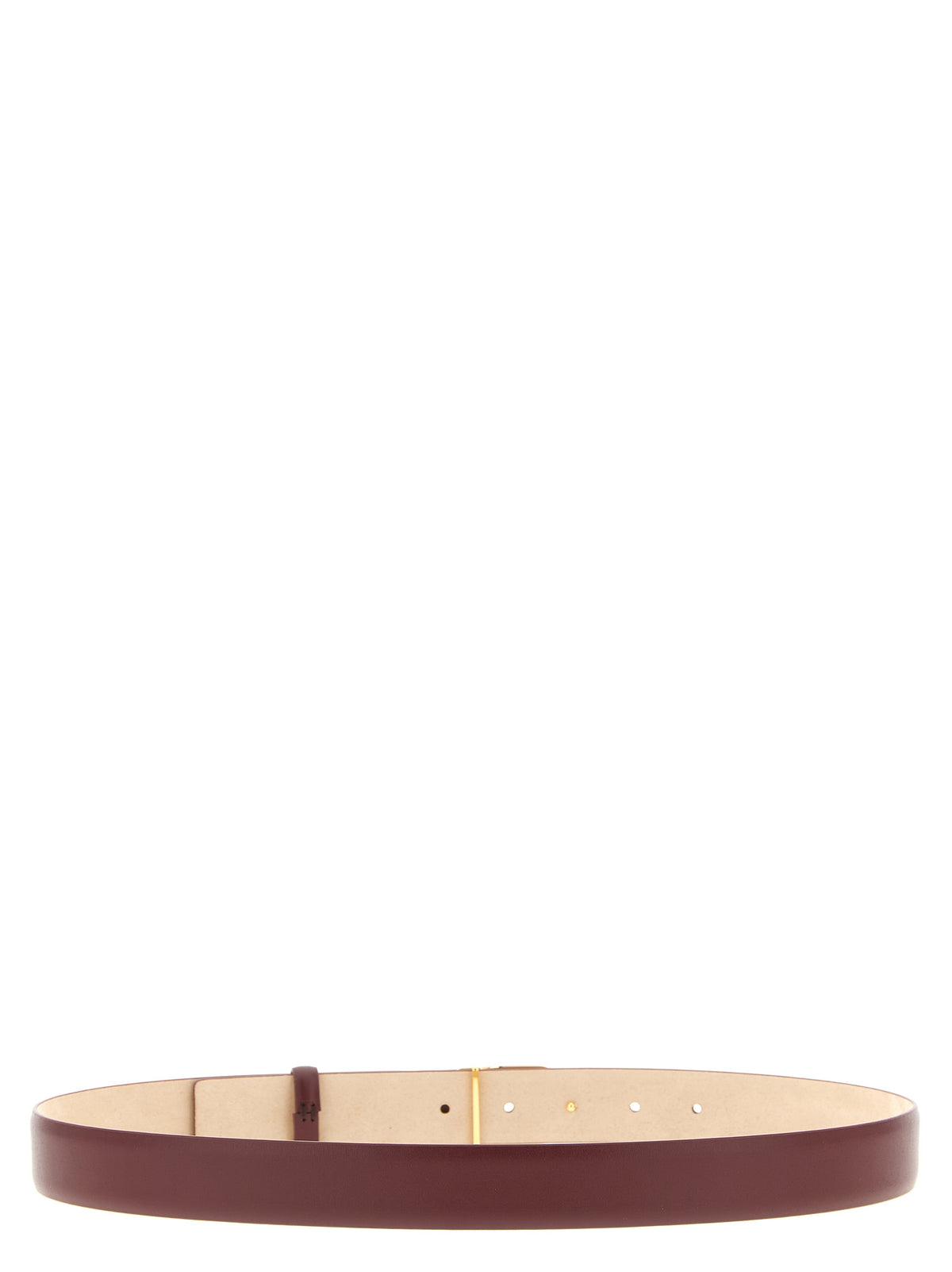 Khaite Bordeaux Calfskin Regular Belt for Women