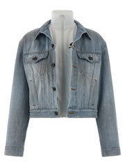 Balenciaga Blue Cotton Denim Jacket