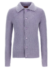 Gucci Purple Wool Cardigan