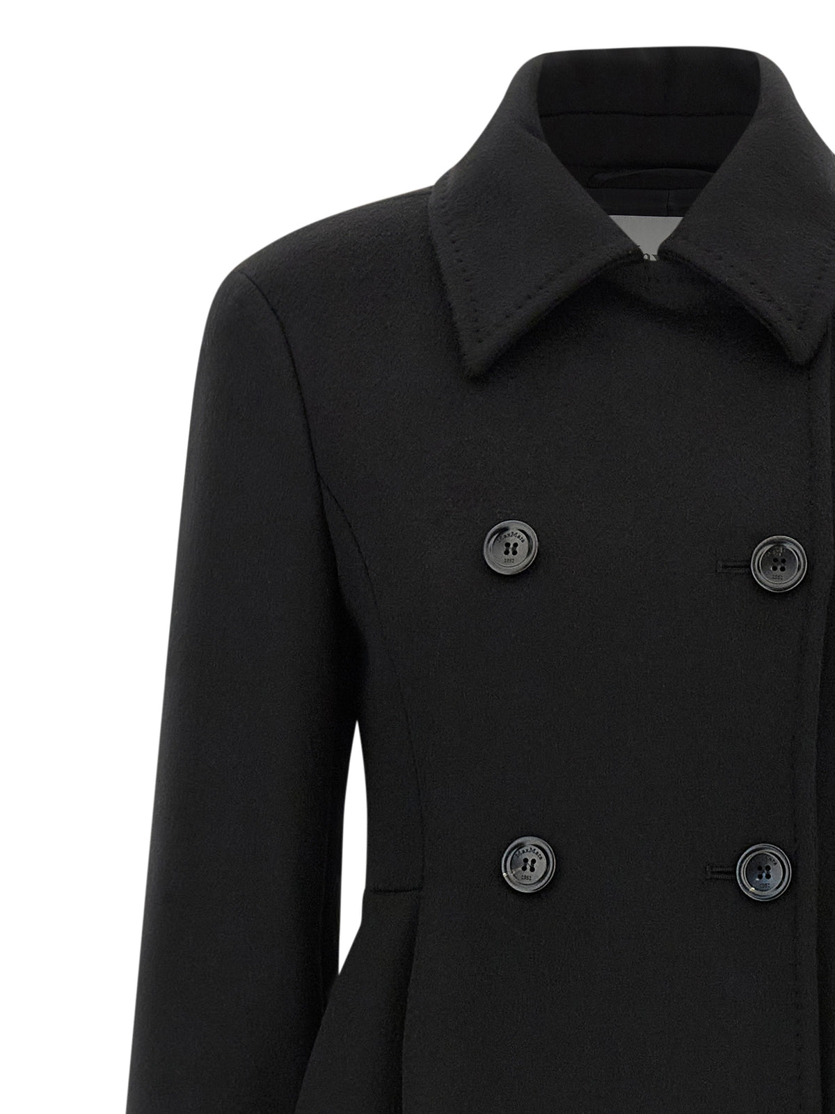 Max Mara Black Wool Coat for Women