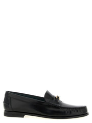 Tod's Black Calfskin Slip-On Loafers