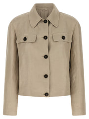 Brunello Cucinelli Beige Linen Blazer