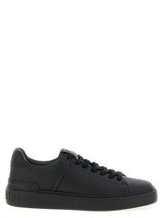 Balmain Black Calfskin Low Top Sneakers