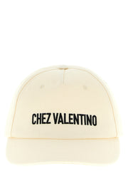 Valentino Garavani Beige Cotton Cap (Baseball Hat)