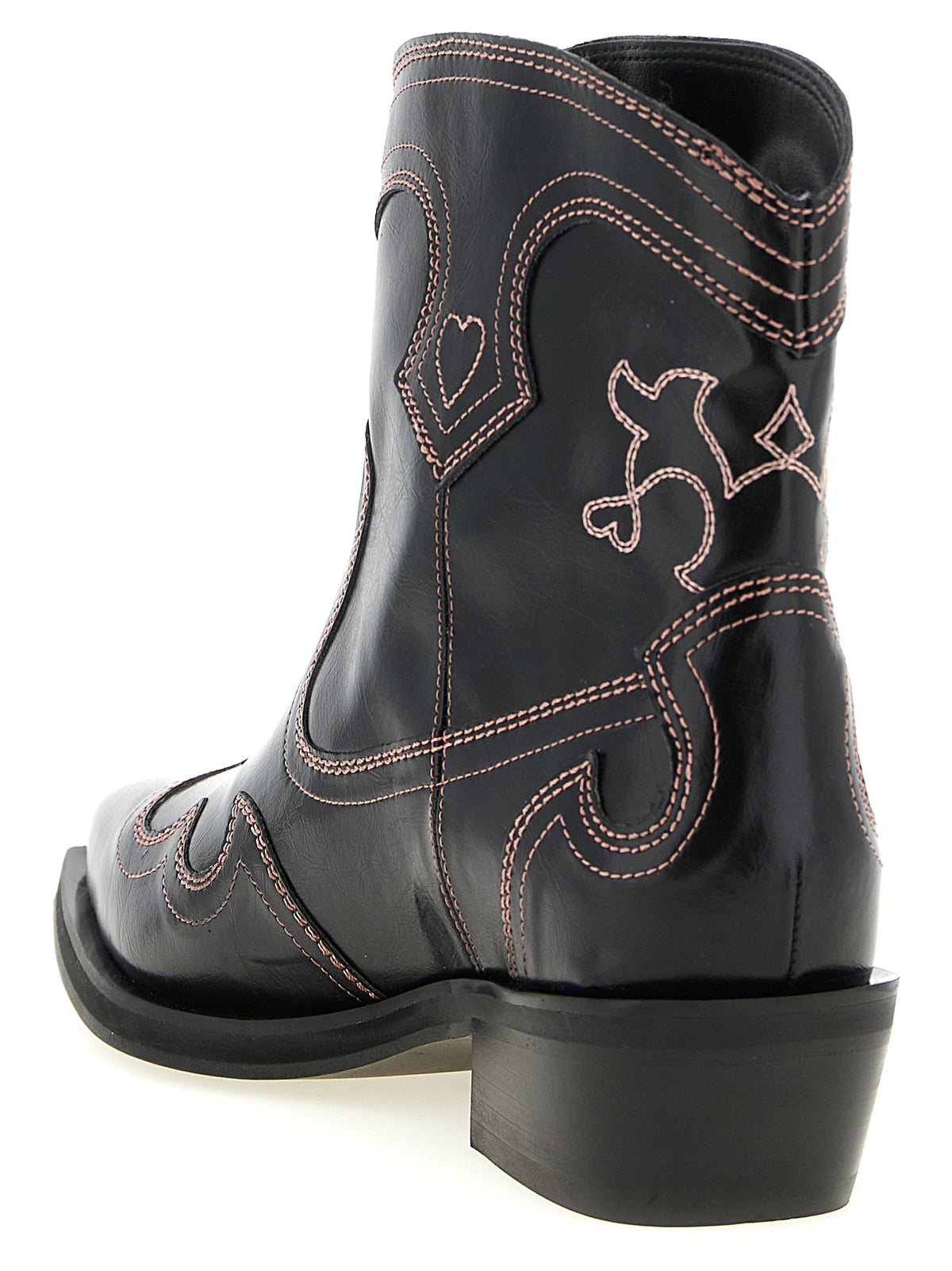 Ganni Black Polyethylene Chelsea Boots