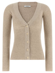 Max Mara Beige Wool Cardigan
