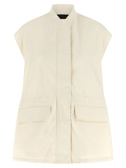 Fabiana Filippi Beige Cotton Sleeveless Jacket
