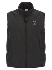 C.P. Company Black Polyamide Sleeveless Jacket