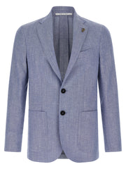 Pal Zileri Blue Wool Blazer