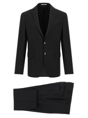 Pal Zileri Black Wool Two-Piece Suit