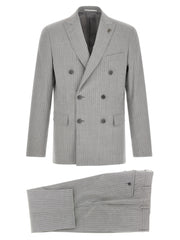 Pal Zileri Gray Polyester Two-Piece Suit