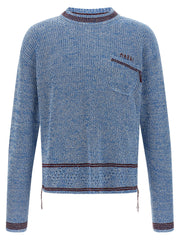 Marni Blue Cotton Cardigan