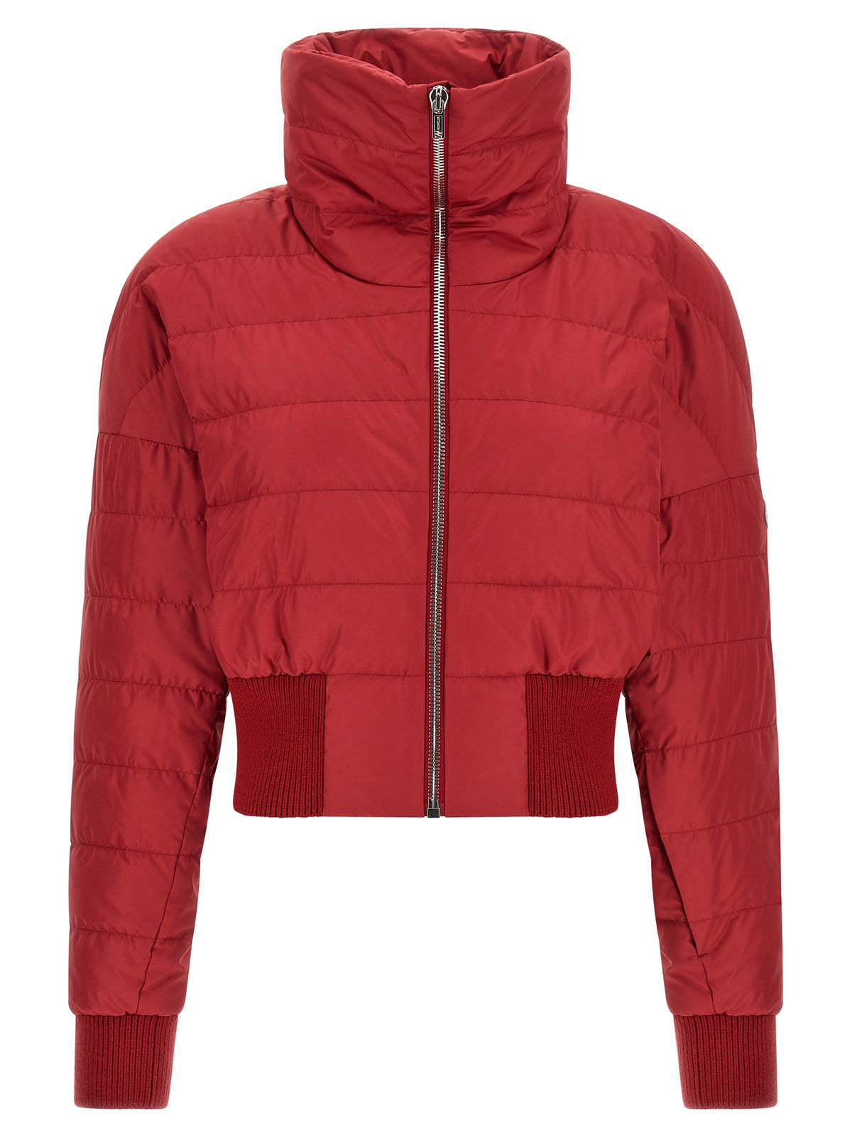 Rick Owens Red Polyester Full-Length Jacket