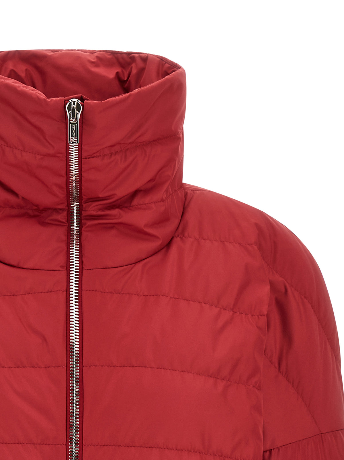 Rick Owens Red Polyester Full-Length Jacket