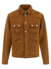 Dsquared² Beige Polyvinyl Leather Jacket