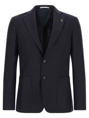 Pal Zileri Blue Wool Blazer