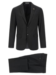 Pal Zileri Black Wool Two-Piece Suit