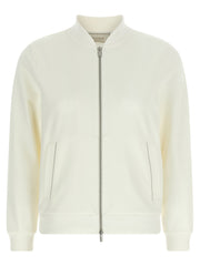 Peserico White Cotton Sweatshirt