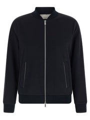 Peserico Blue Cotton Bomber
