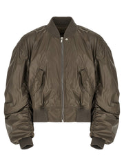 Rick Owens Gray Nylon Bomber