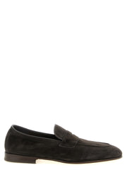 Brunello Cucinelli Brown Calfskin Slip-On Loafers