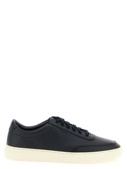Hugo Boss Blue Cowhide Low Top Sneakers