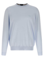 Hugo Boss Blue Virgin Wool Cardigan