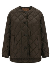 Max Mara Brown Polyamide Full-Length Jacket