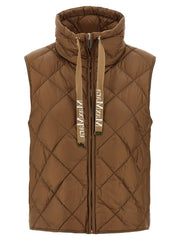 Max Mara Brown Polyamide Sleeveless Jacket