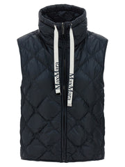 Max Mara Blue Polyamide Sleeveless Jacket